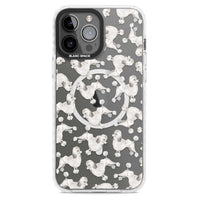 Pudel-Aquarellmuster