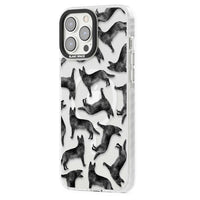 German Shepherd Pattern Black