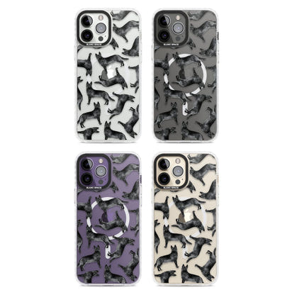 German Shepherd Pattern Black