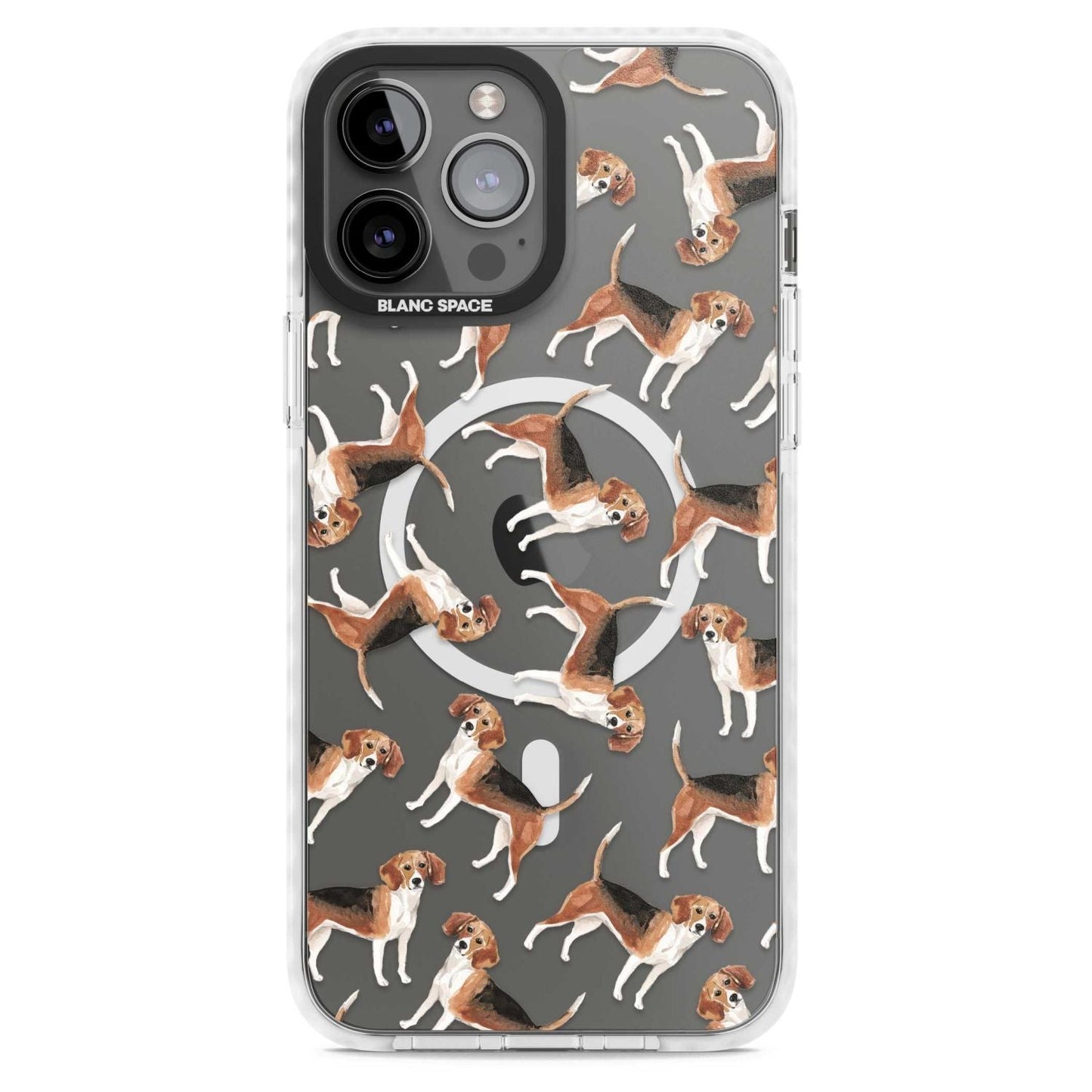 Beagle Watercolor Pattern