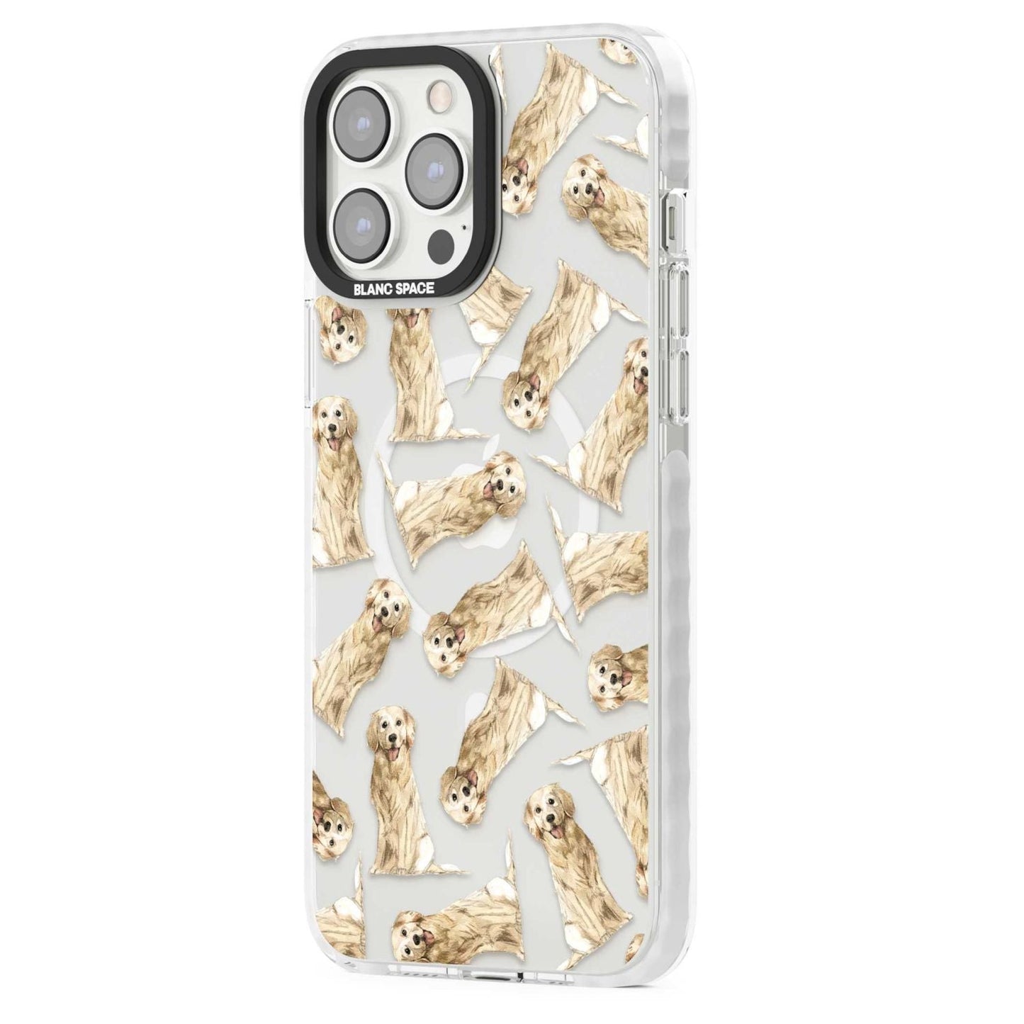 Motif aquarelle de Golden Retriever