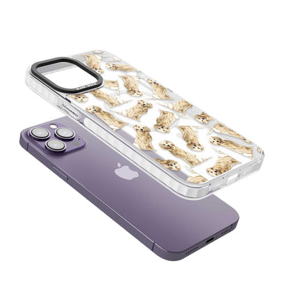 Motif aquarelle de Golden Retriever