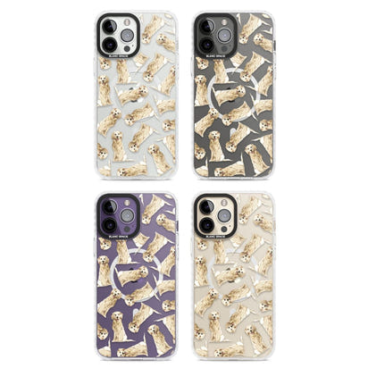 Motif aquarelle de Golden Retriever