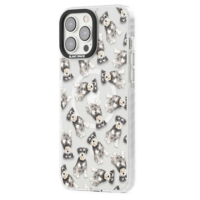 Aquarellzeichnung eines Zwergschnauzers