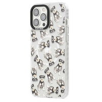 Aquarellzeichnung eines Zwergschnauzers