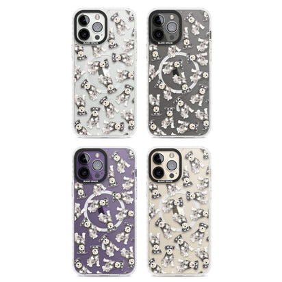 Aquarellzeichnung eines Zwergschnauzers