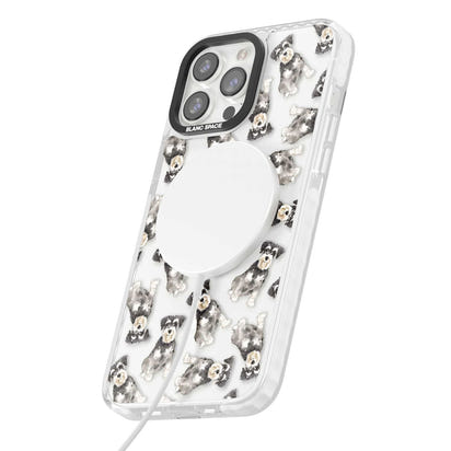 Aquarellzeichnung eines Zwergschnauzers