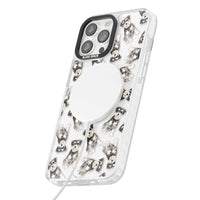 Aquarellzeichnung eines Zwergschnauzers