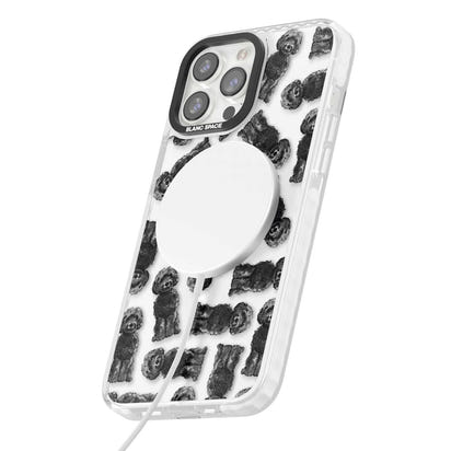 Black Cockapoo Watercolor