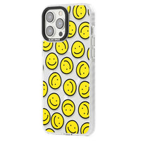 Motif de visage souriant