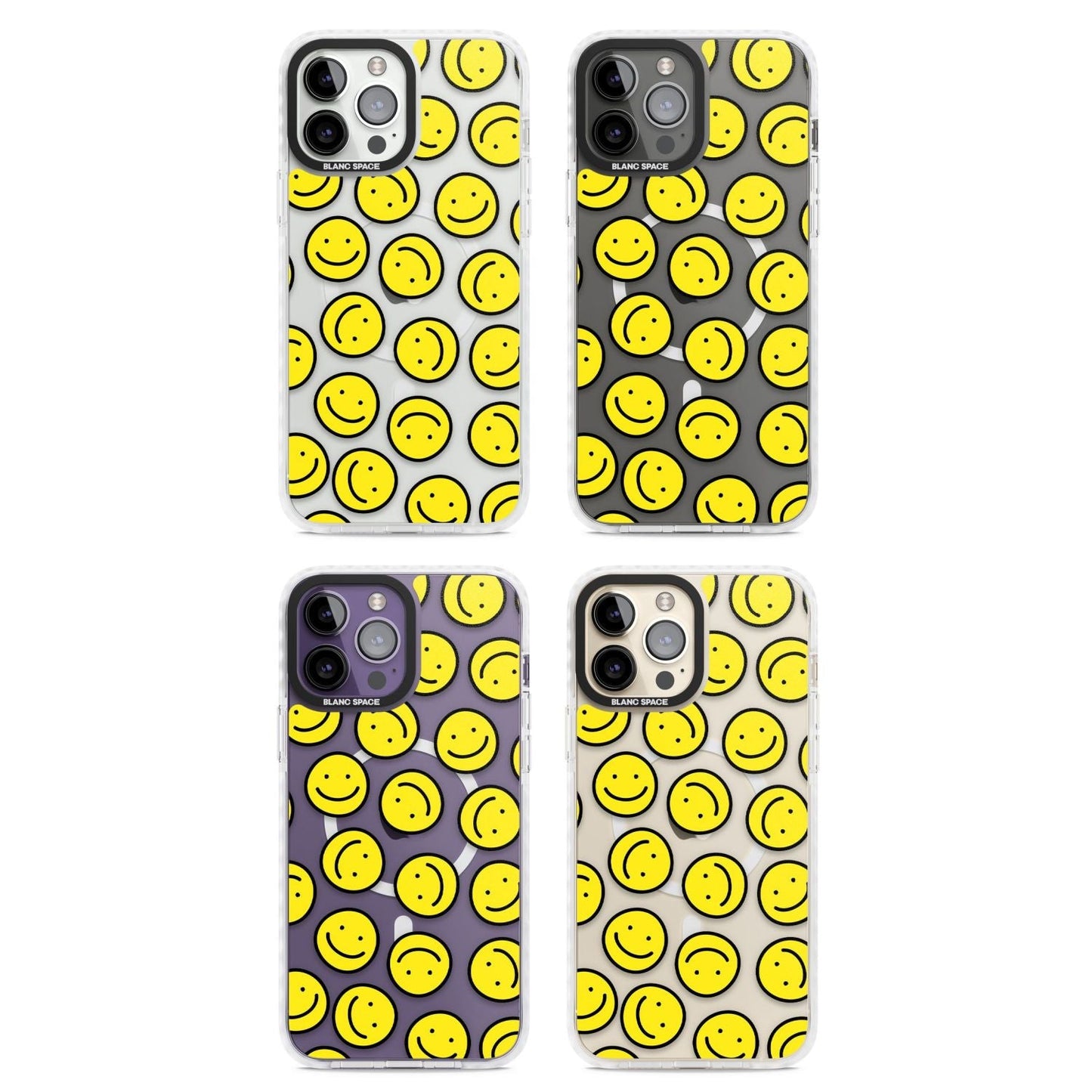 Motif de visage souriant