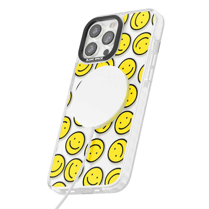 Motif de visage souriant