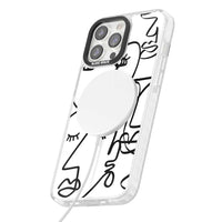 Art abstrait en noir et blanc