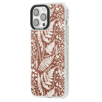 Fleurs sauvages et fougères sur terre cuite