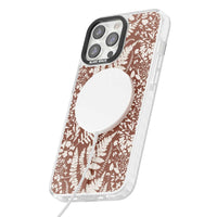 Fleurs sauvages et fougères sur terre cuite