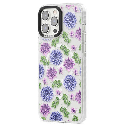 Purple Dahlias Floral