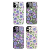 Purple Dahlias Floral