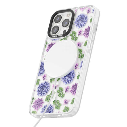 Purple Dahlias Floral