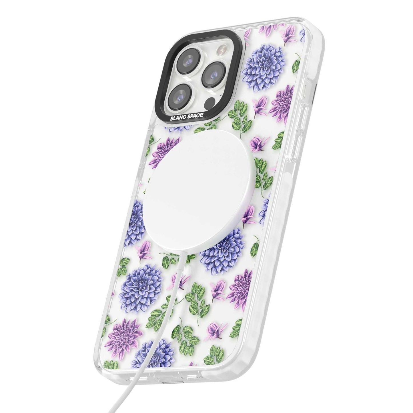 Purple Dahlias Floral