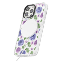 Purple Dahlias Floral