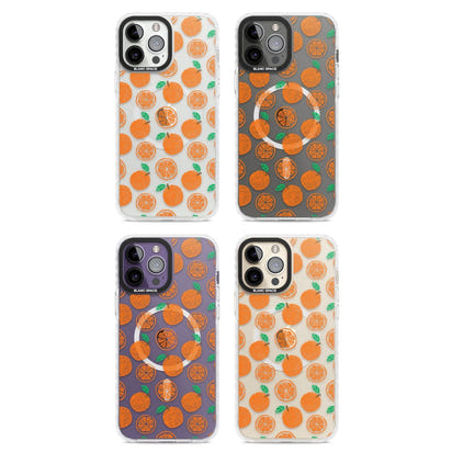 Orangefarbenes Muster