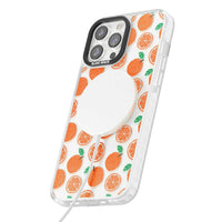 Orangefarbenes Muster