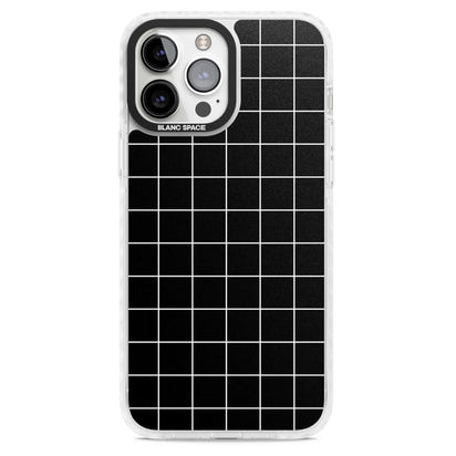 Minimalist Grid Pattern Black