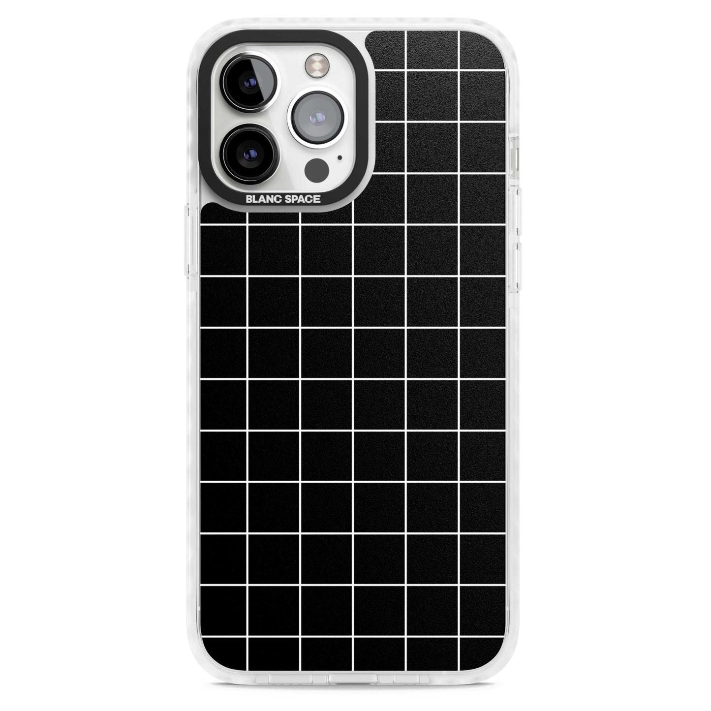 Minimalist Grid Pattern Black