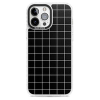 Minimalist Grid Pattern Black