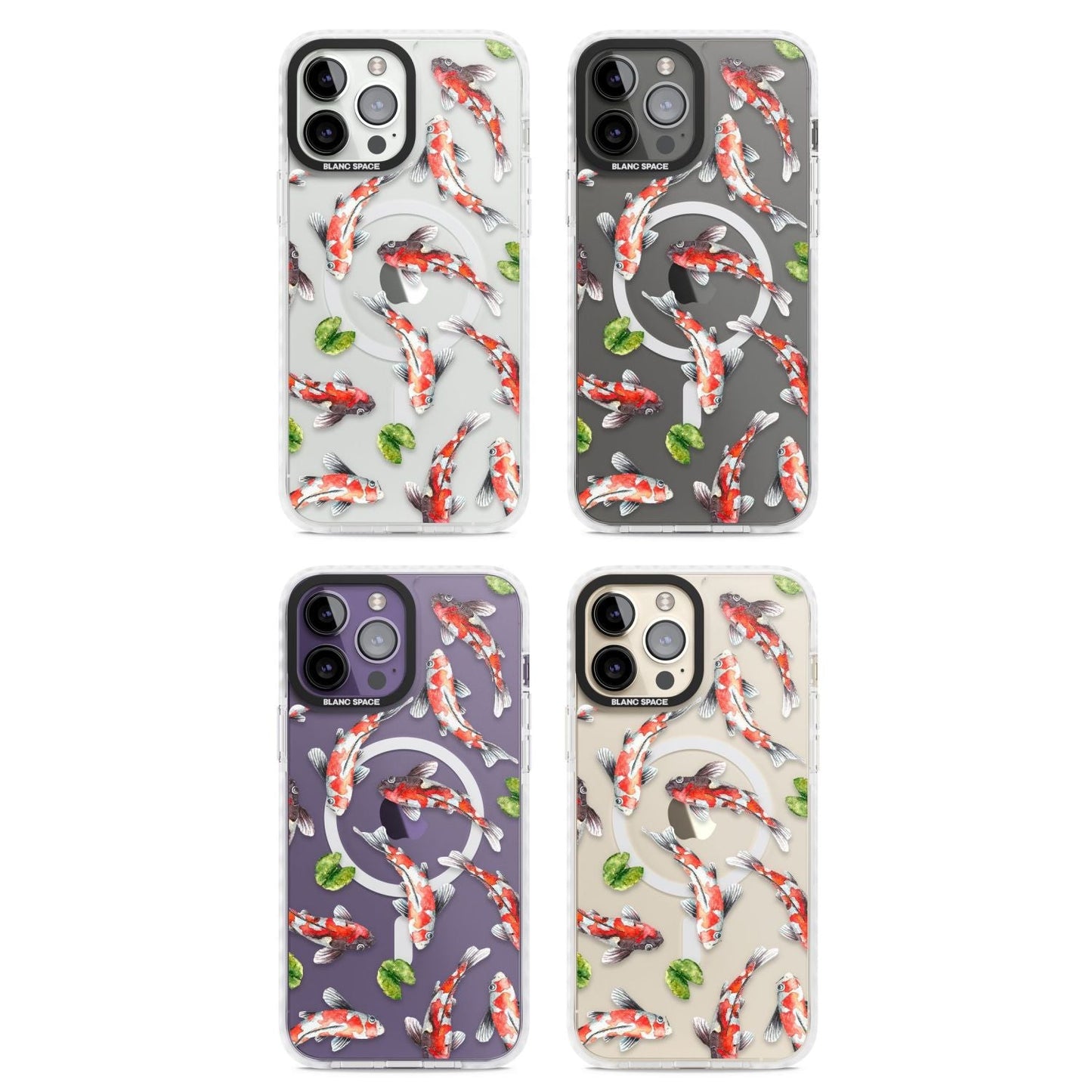 Aquarelle de poissons koi