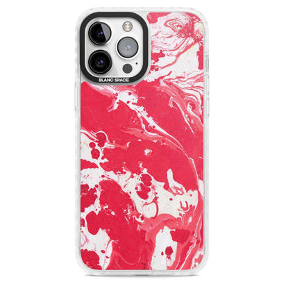 Red & White Marbled