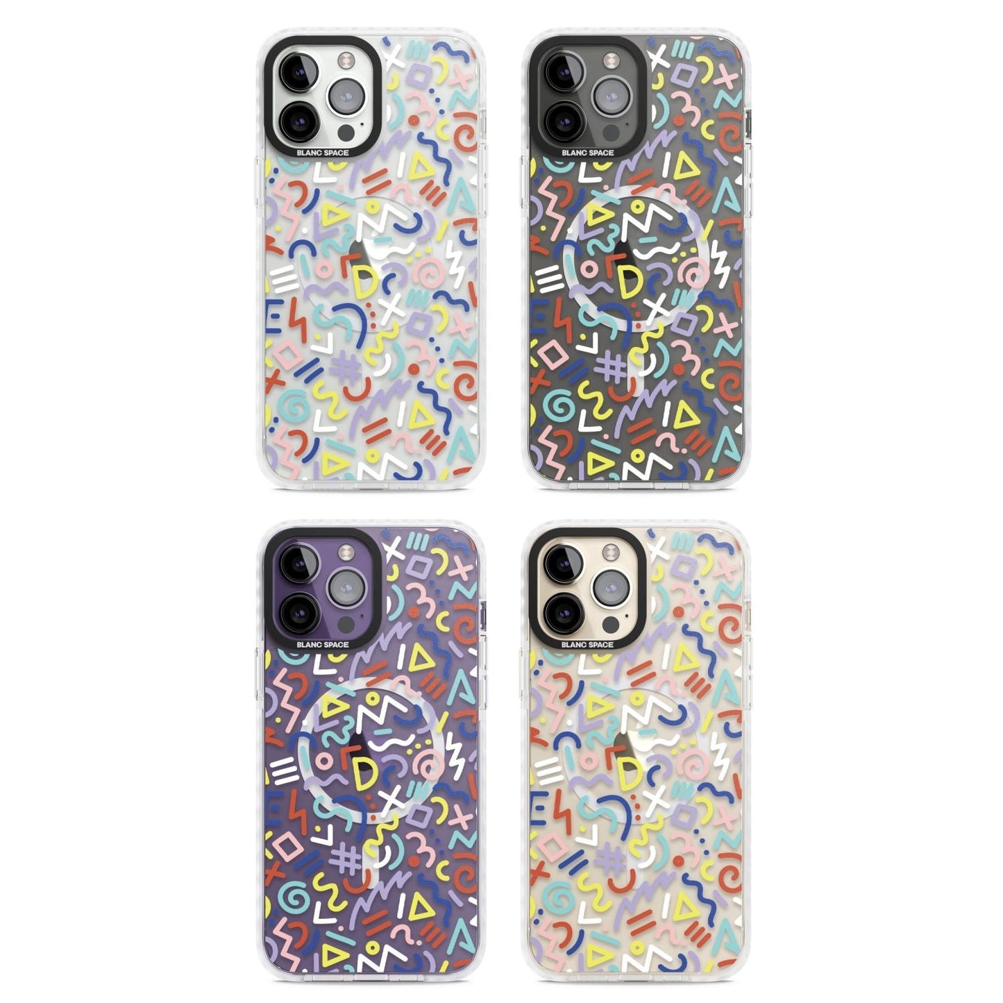 Motif rétro coloré