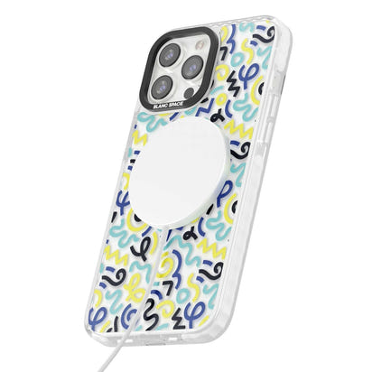 Blue & Yellow Memphis Retro