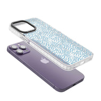 Motif rétro bleu clair