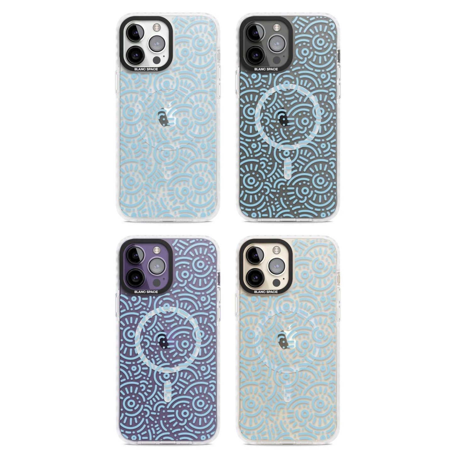 Motif rétro bleu clair