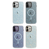 Motif rétro bleu clair