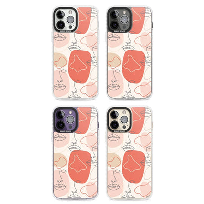 Abstract Face Line Art