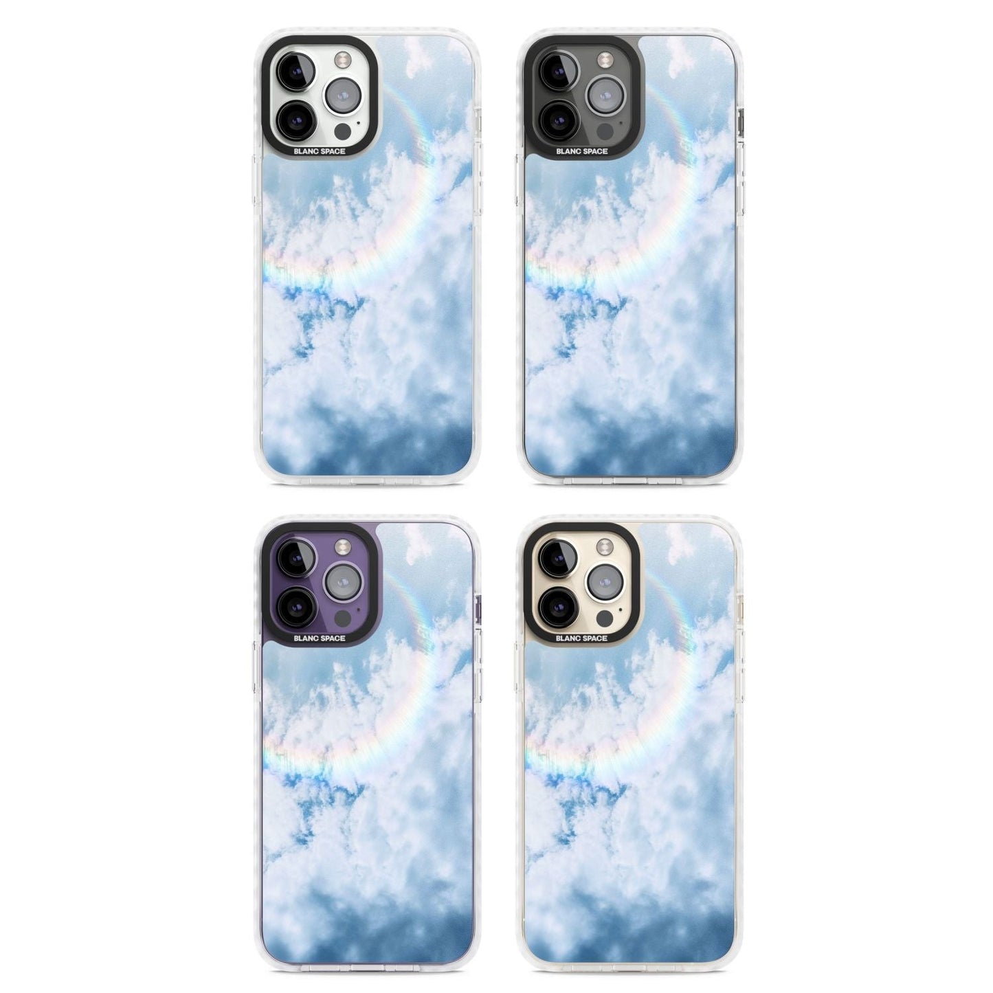 Pastellfarbener Regenbogenhimmel