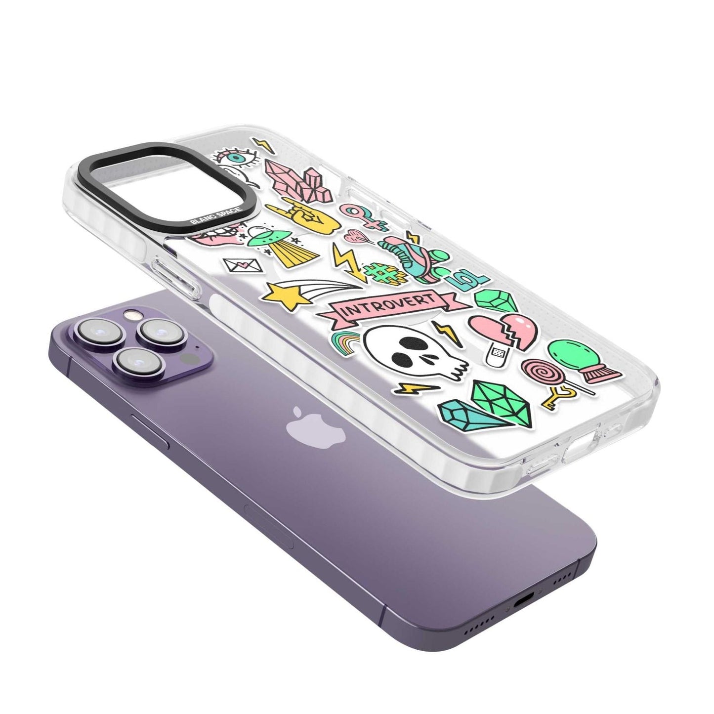 Autocollant introverti