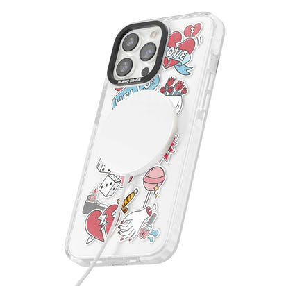 Autocollants Crâne et Fleurs