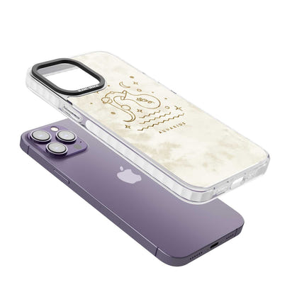 Goldenes Emblem des Wassermanns