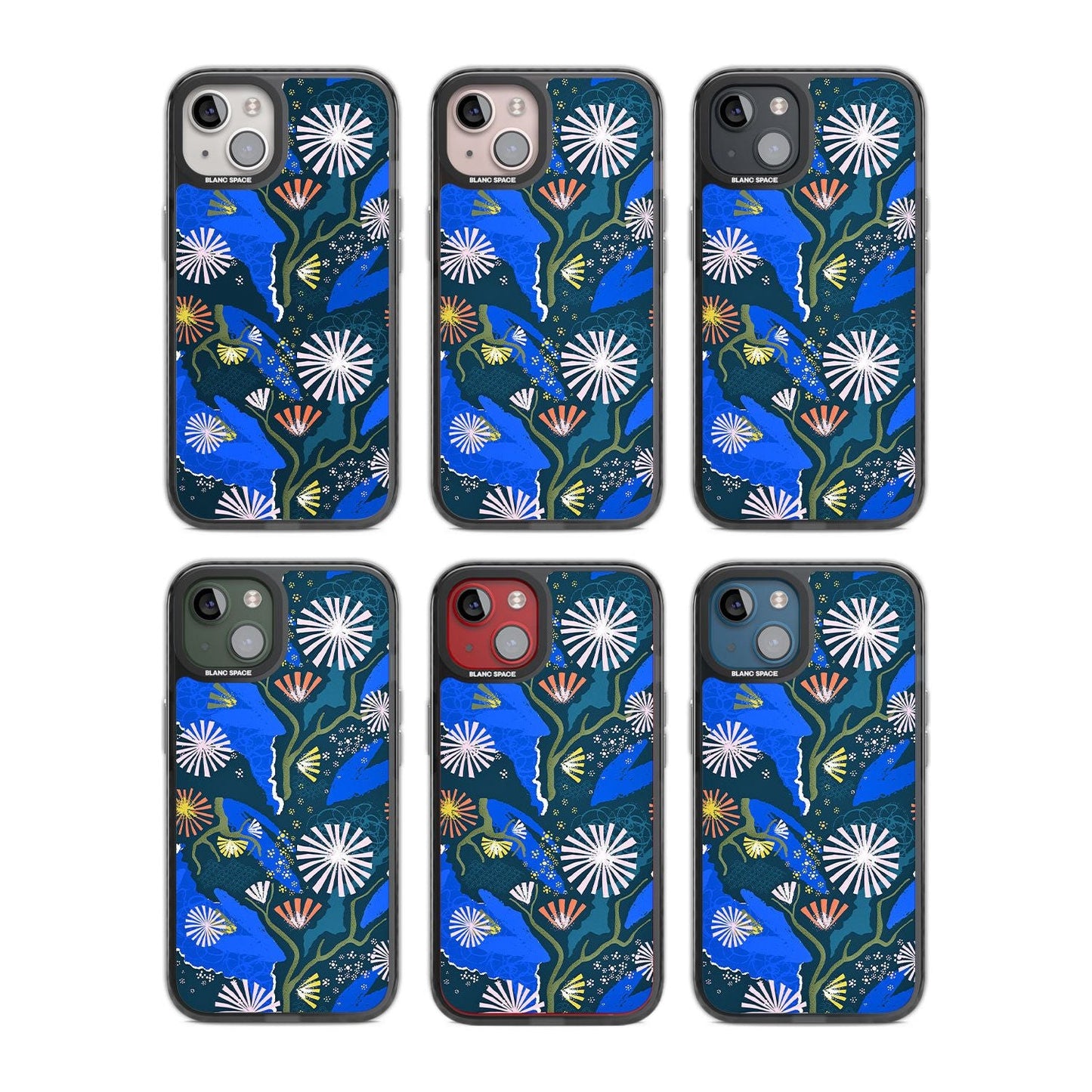 Dark Botanicals Abstract Pattern