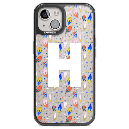 Personalised Abstract Floral Initial