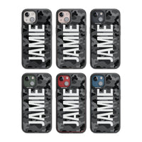 Personalised Black Camo Name Vertical