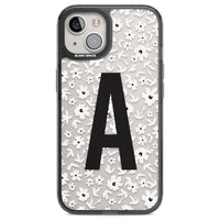 Initiale en gras personnalisée et florale