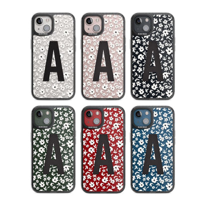 Initiale en gras personnalisée et florale