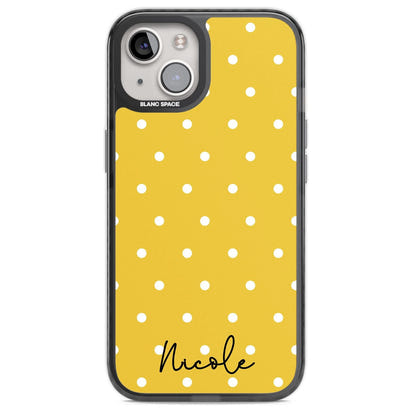 Personalised Yellow Polka Dot