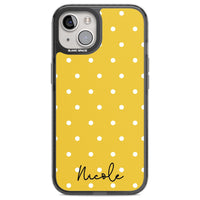 Personalised Yellow Polka Dot