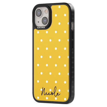 Personalised Yellow Polka Dot