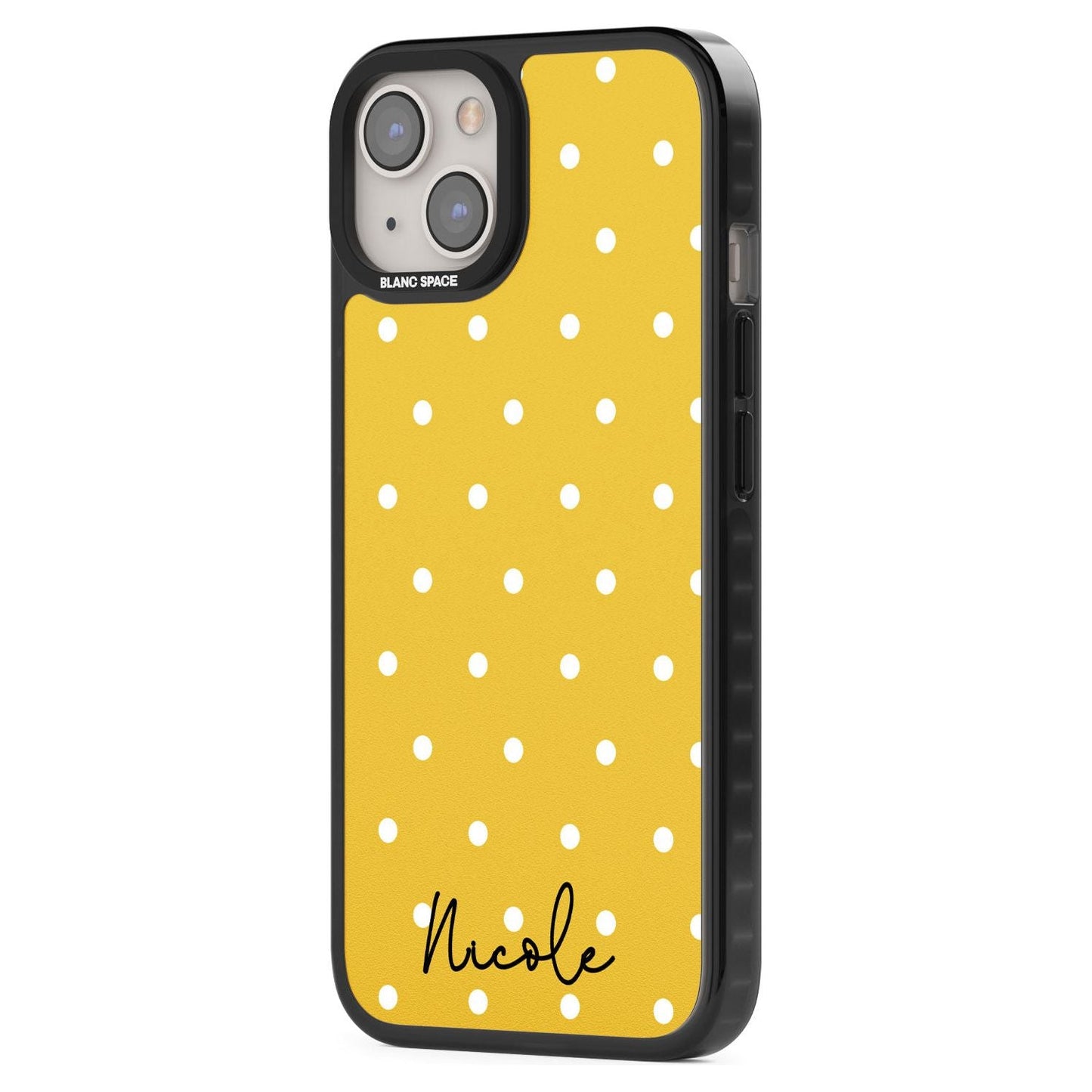 Personalised Yellow Polka Dot